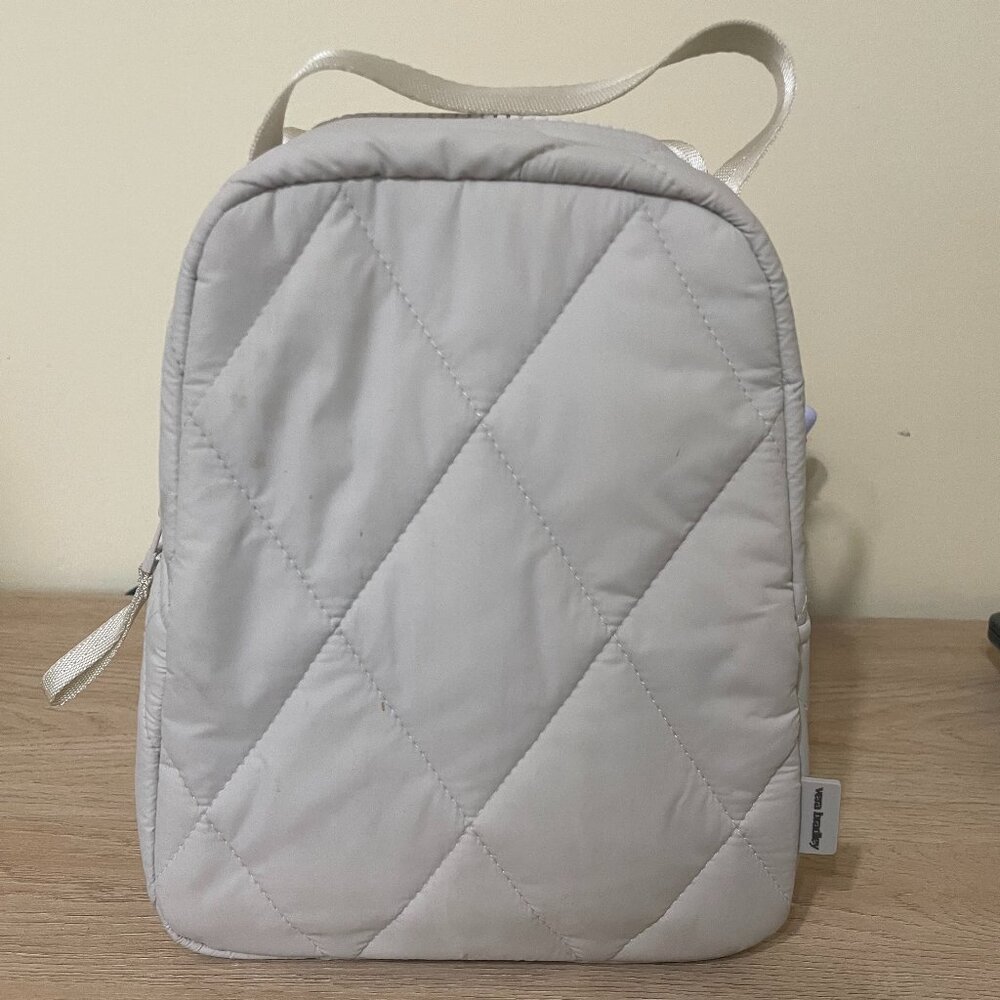 Vera Bradley Insulated Lunch Bag – Cream Quilted